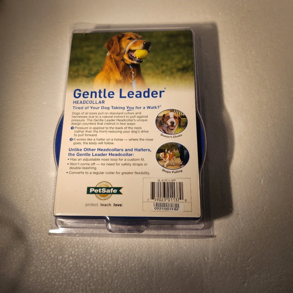 PetSafe Gentle Leader No-Pull Large Dog Headcollar Purple + DVD (60-130 lbs)